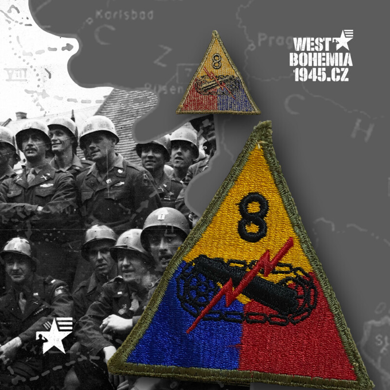 Originální nášivka US 8. obrněná divize